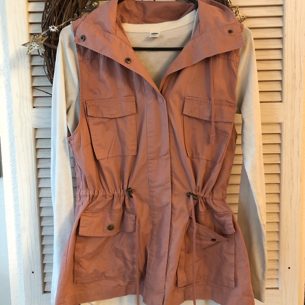 Pink utility vest